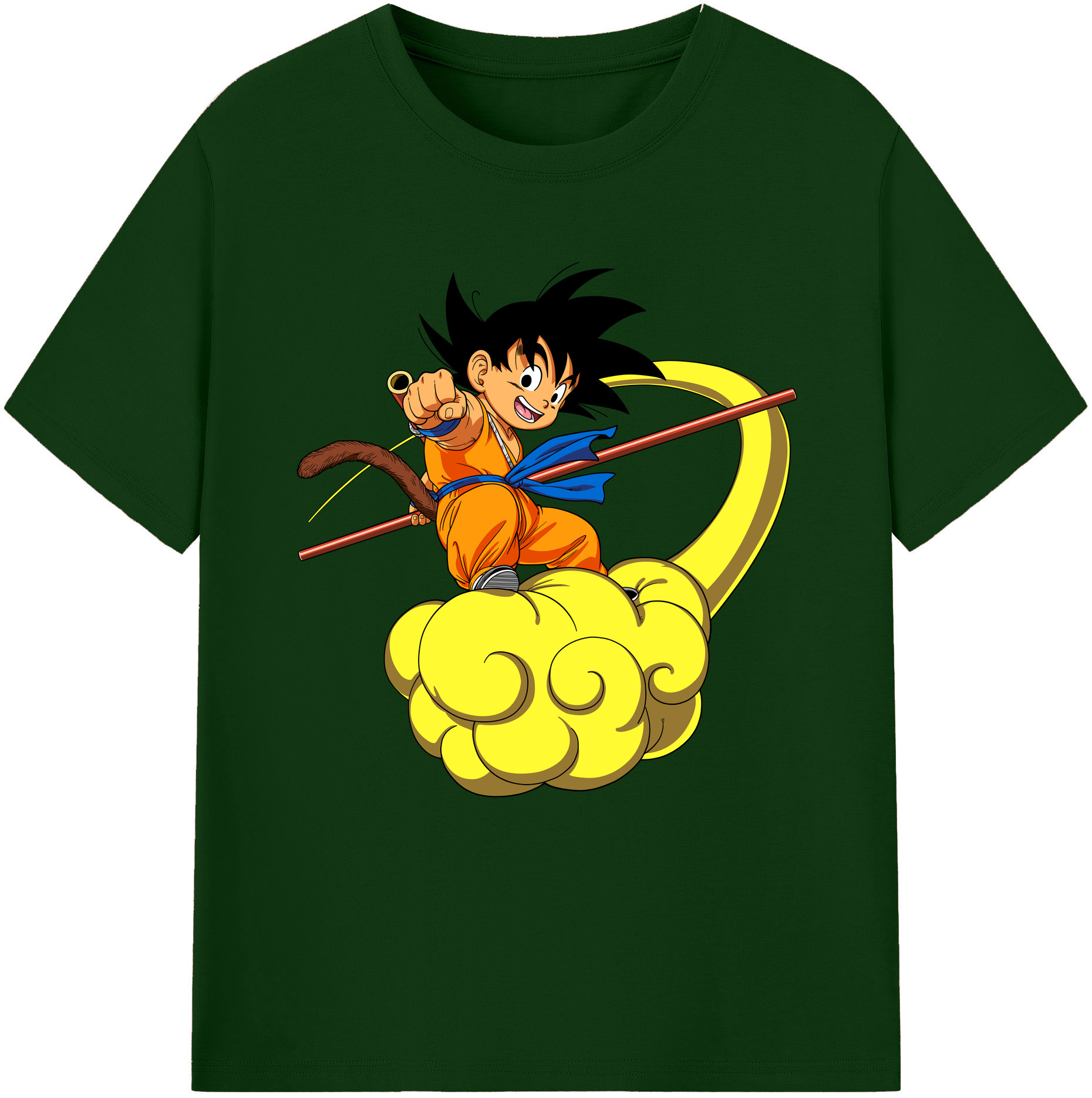 （画像用） ドラゴンボール 孫悟空（そん ごくう）Son Goku カカロット DRAGON BALL Kakarotto 綿100％半袖Tシャツ（フロントプリント）
